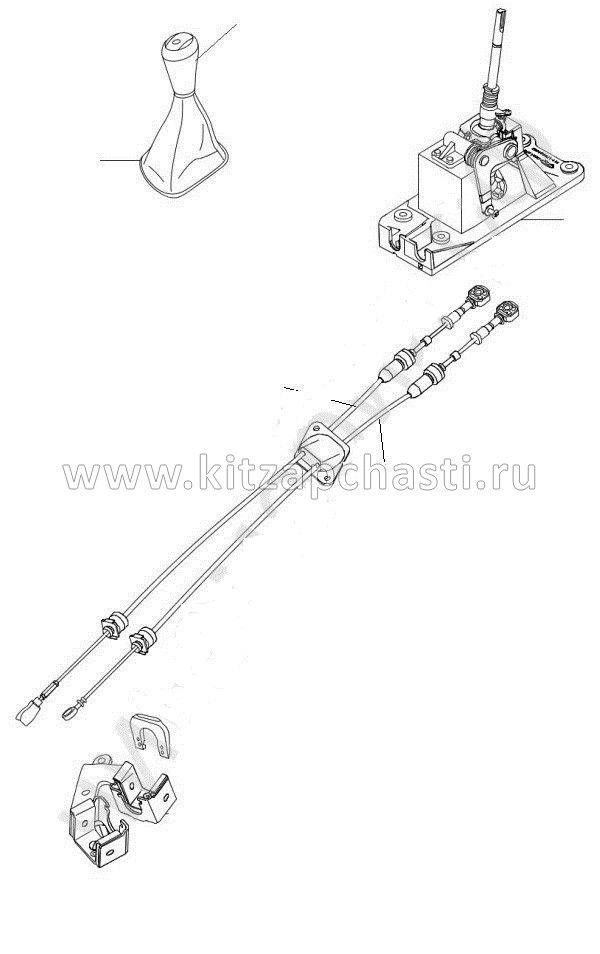 Рукоятка рычага переключение КПП Baw Fenix 1065 Евро 2 BP10651720005